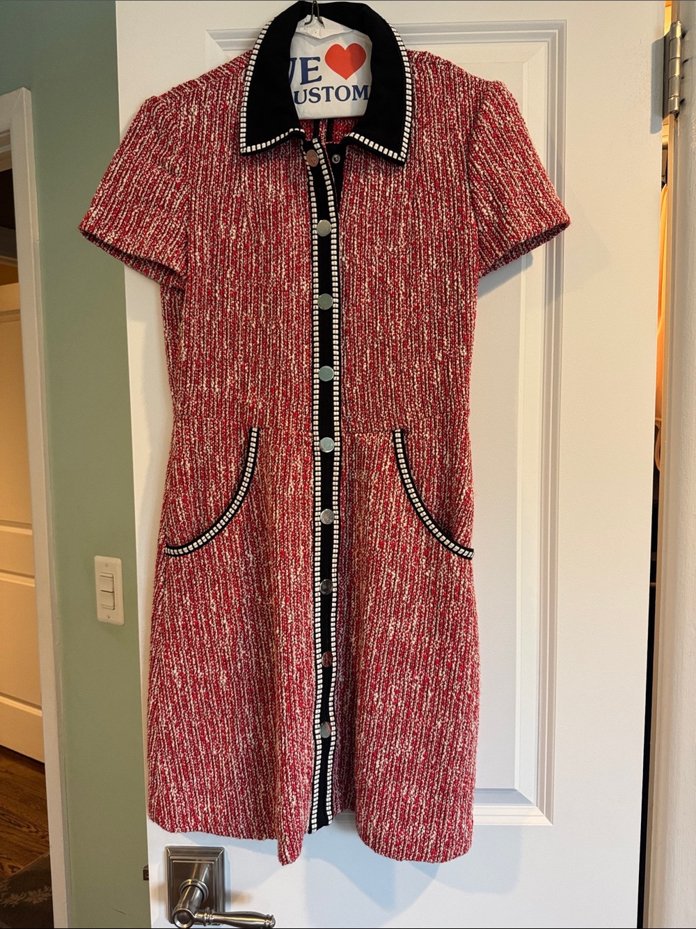 Maje Renati Tweed Red/Black
Mini Dress